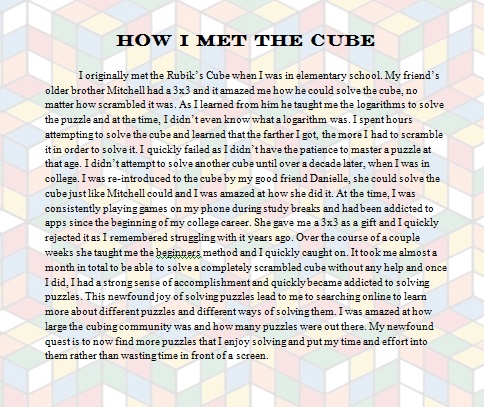 hunter laver met the cube
