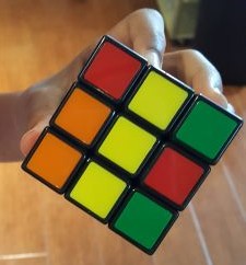 yellow line rubiks cube