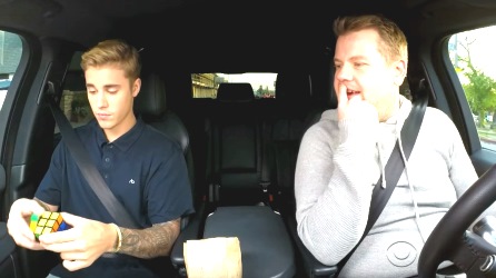 Justin Bieber cubing