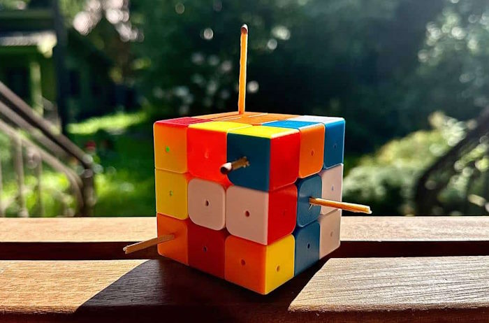 towers and cannon on cube