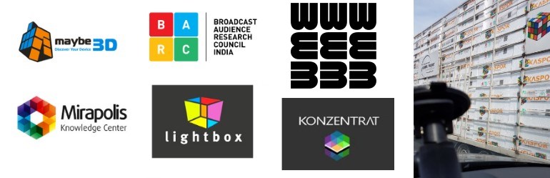 brand logos inspired rubiks cube