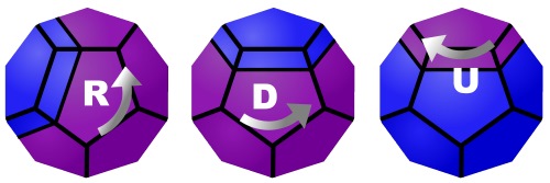 Megaminx puzzle Scrambler and Notation