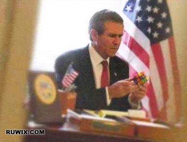 George Bush Rubiks cube memes funny images
