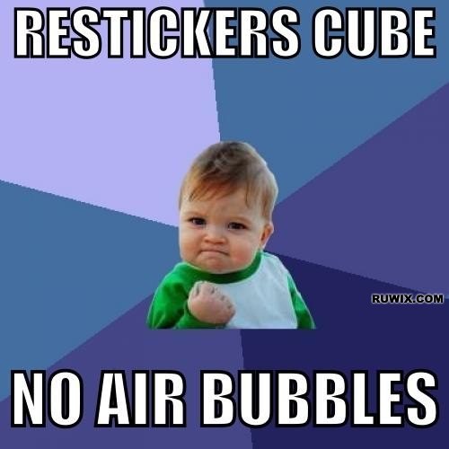 Rubik's stickers like a pro