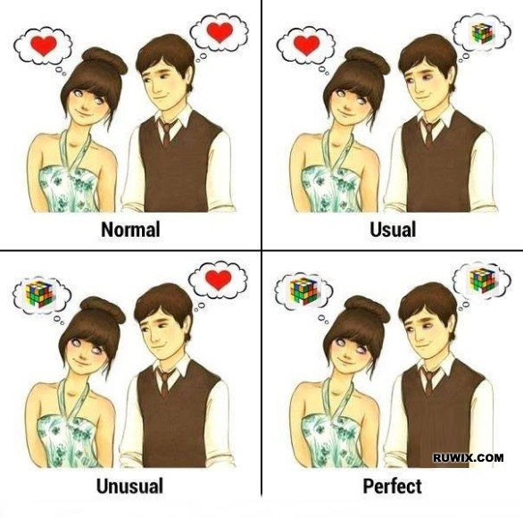 Perfect cuber couple