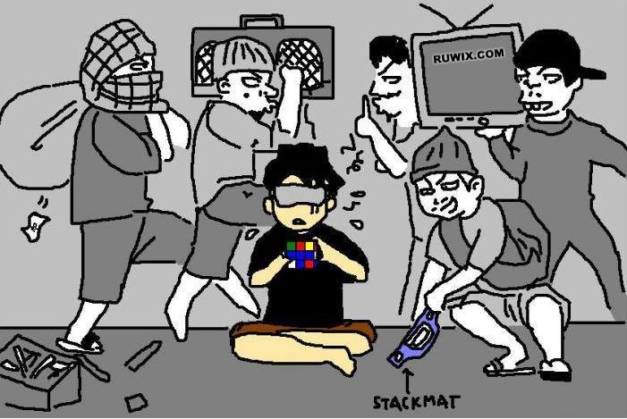 Side effects of blindfolded cubing