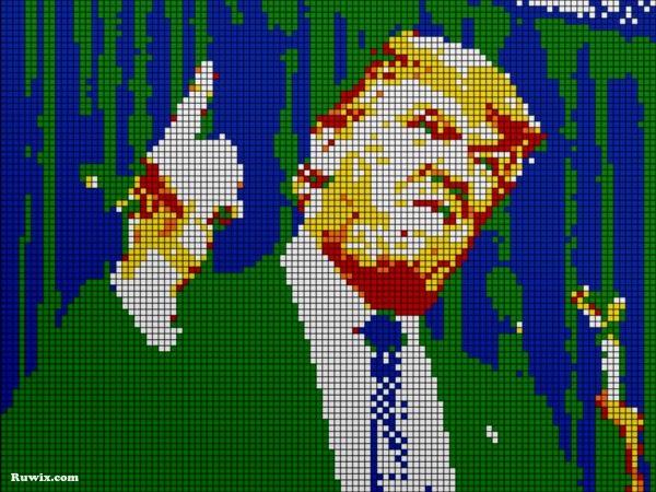 rubiks mosaic donald trump