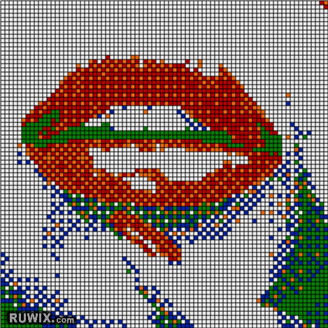 rubiks mosaic lips