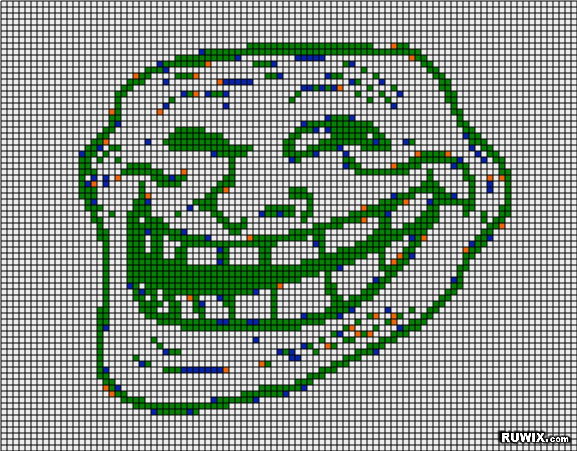 rubiks mosaic trollface
