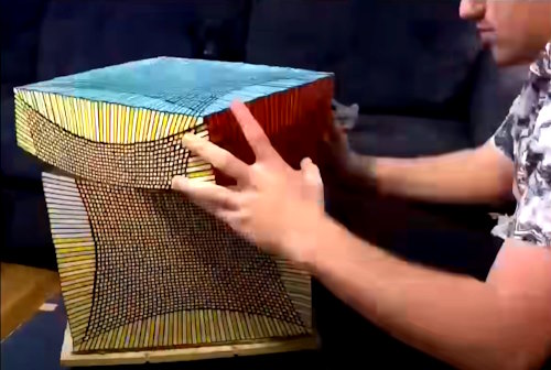 checkerboard pattern on the 49x49 cube