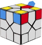 yellow corners top blue red